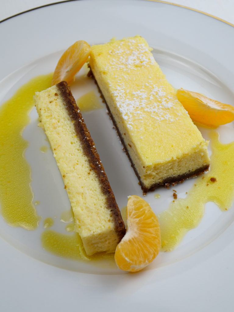 Cheesecake spéculos yuzu mandarine